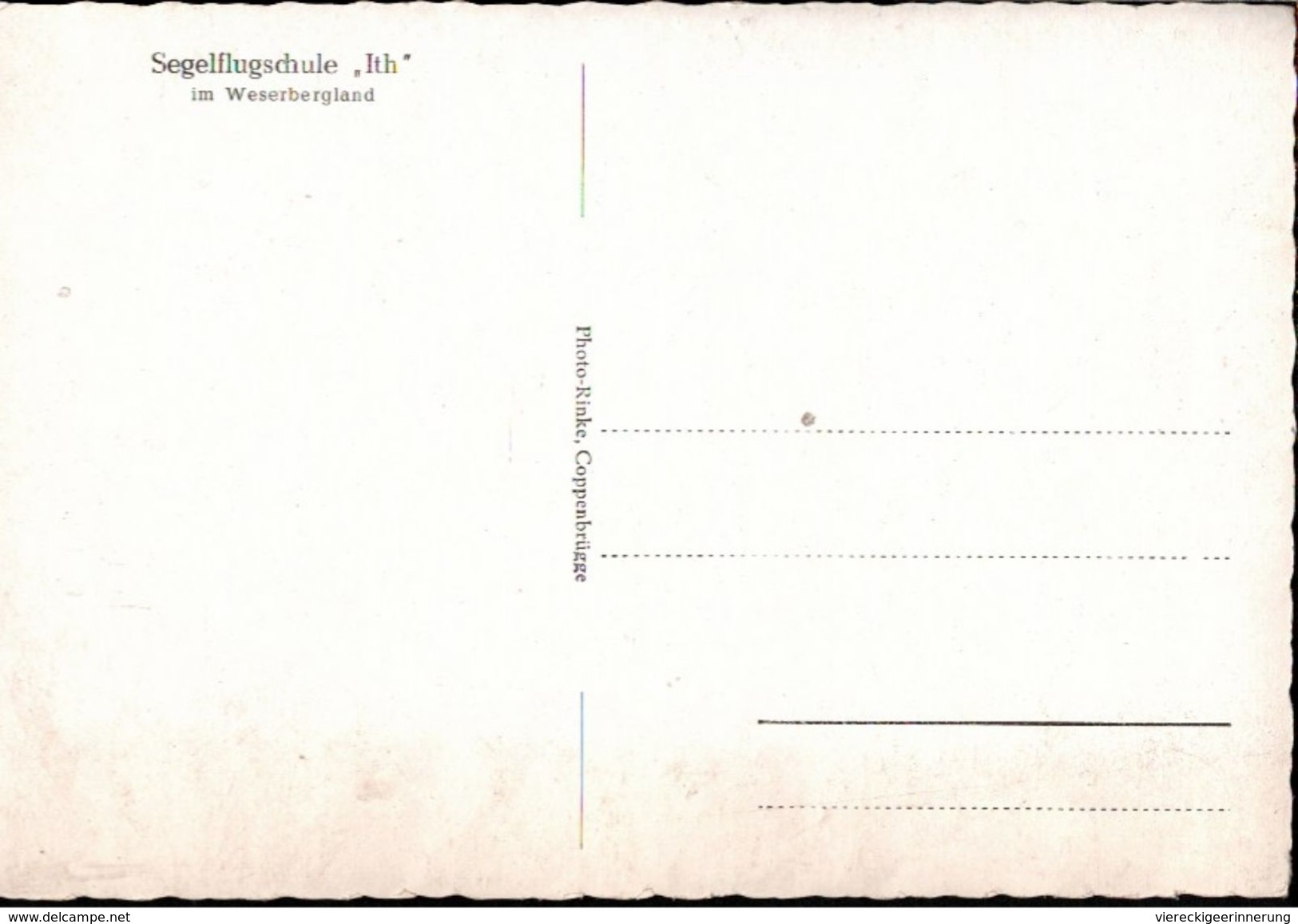 ! Ansichtskarte Segelflugschule Ith Im Weserbergland, Segelflugzeuge, Gliding Planes - 1946-....: Moderne