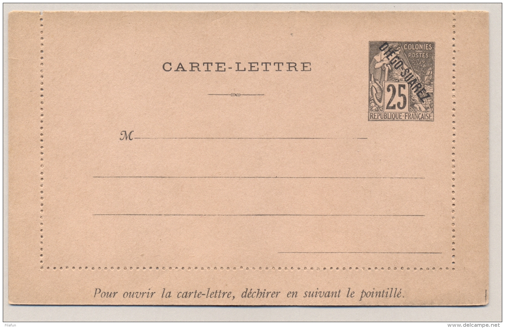 Diego Suarez - 25c Carte Lettre H&amp;G 2a - Brieven En Documenten