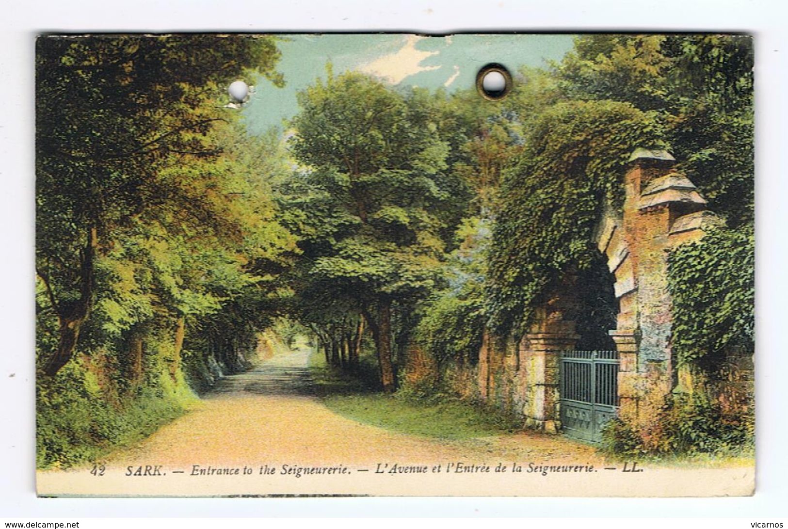 CPA SARK Entrance To The Seignererie - Sark
