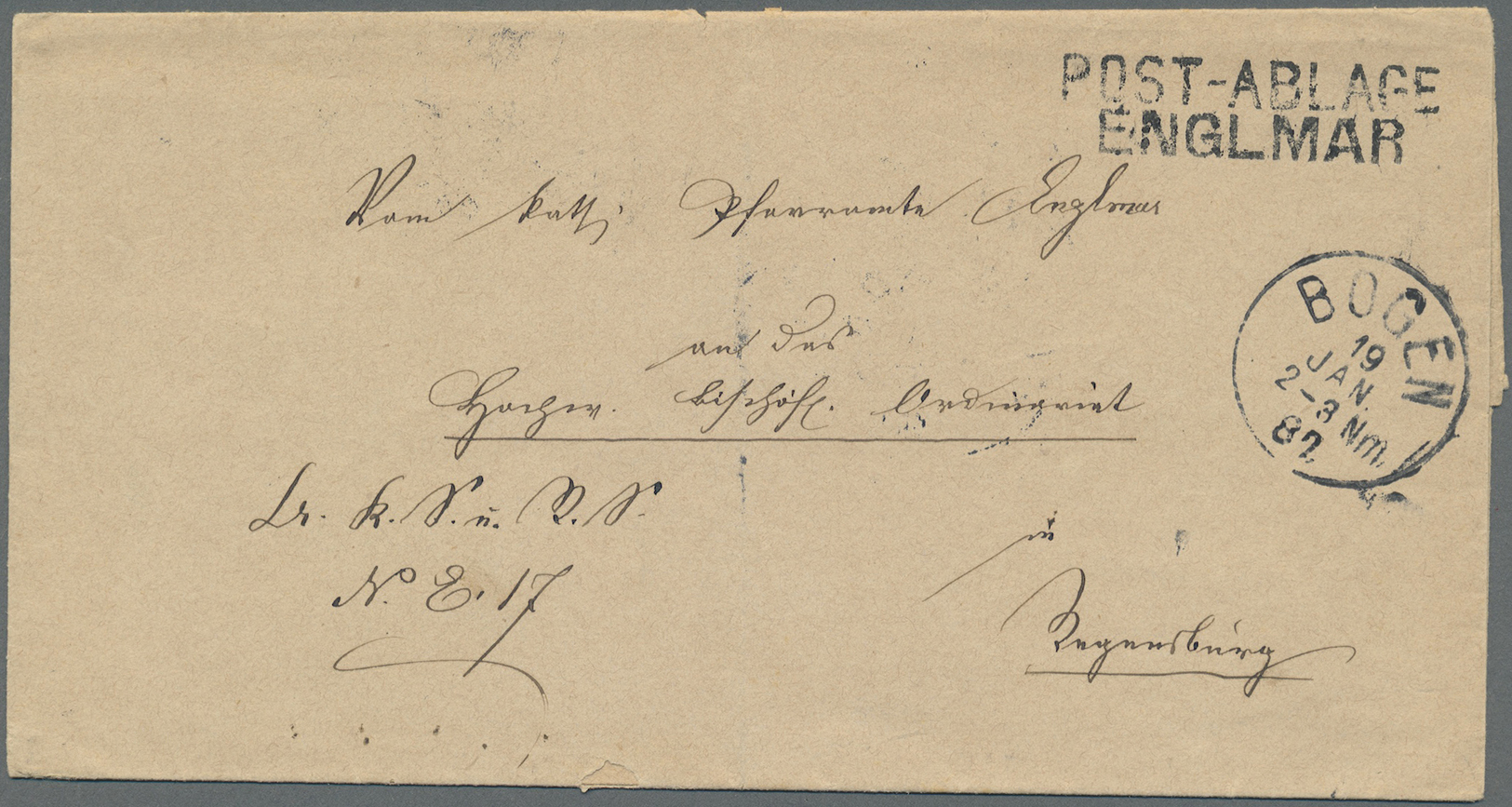 Br Bayern - Vorphilatelie: 1785/1887, 73 Vorphilabriefe, Dienstbriefe, Postscheine und Rechnungsbriefkö