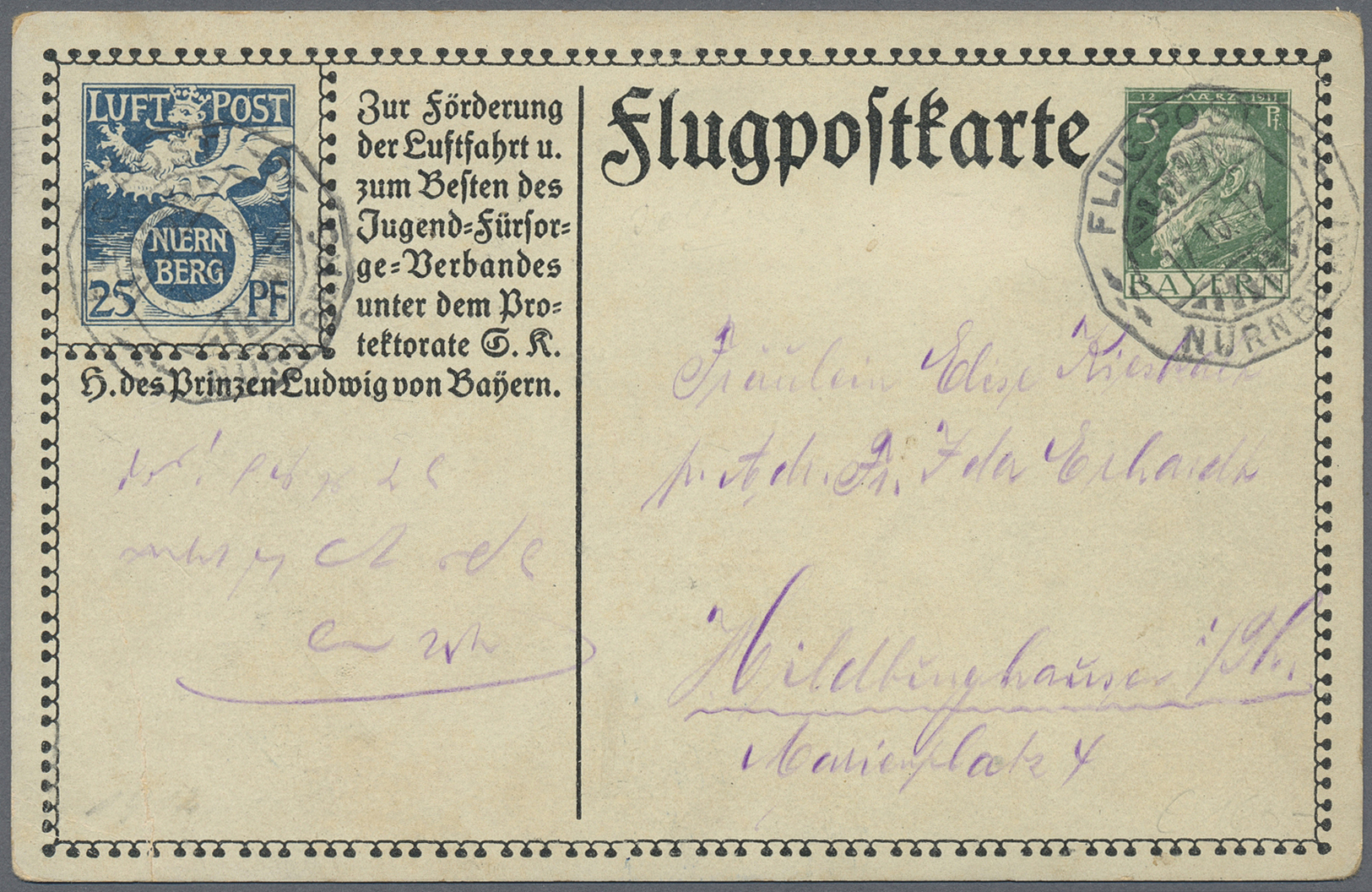 O/Brfst/**/*/(*)/GA Bayern - Marken Und Briefe: 1849/1920, Umfangreiche Gestempelte Und Ungebraucht/postfrische Sammlung - Autres & Non Classés