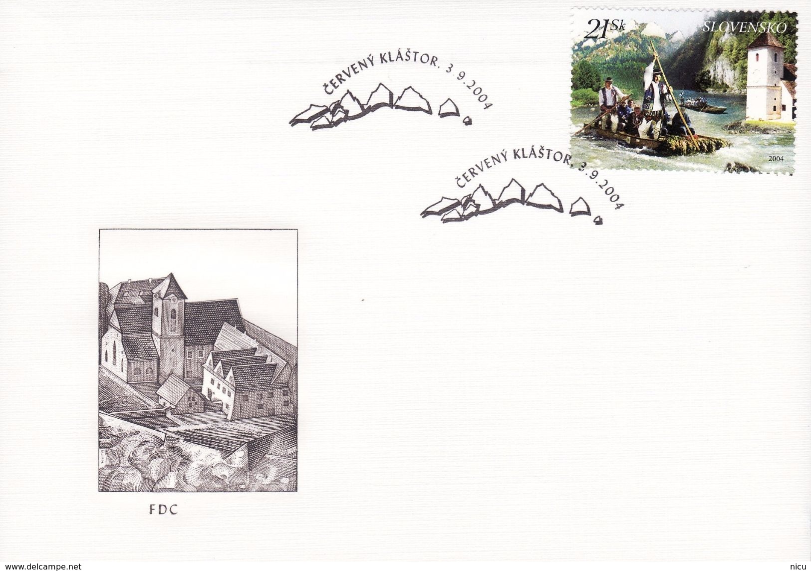 2004 - TRANSPORT ON THE RIVER - Stamp & FDC - FDC