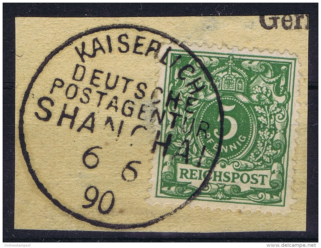 Deutsche Post China : Vorläufer V46  Stempel 1 Shanghai KDAPG - Cina (uffici)