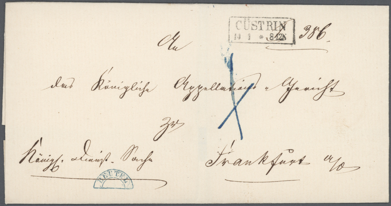 Br Preußen - Vorphilatelie: 1825/1845, 160 Altbriefe Aus Vielen Verschiedenen Orten, Meist Regierungsbe - Préphilatélie