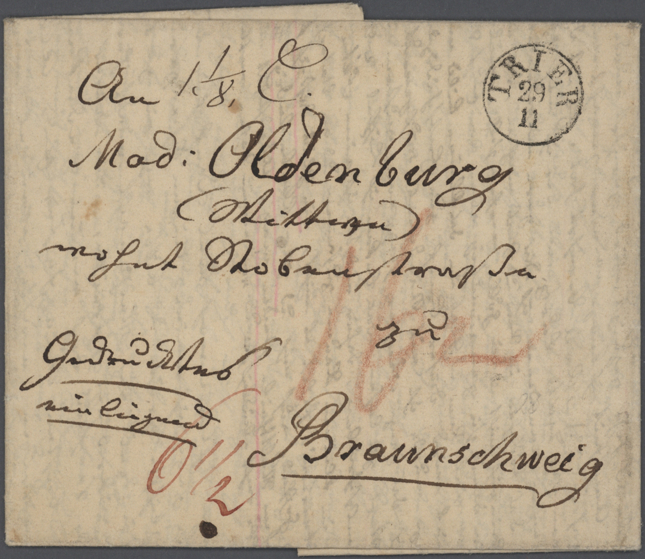 Br Preußen - Stempel: 1800/1860 (ca):  Bestand mit 315 Belegen, Orte M - Z, dabei auch bessere Orte, fa