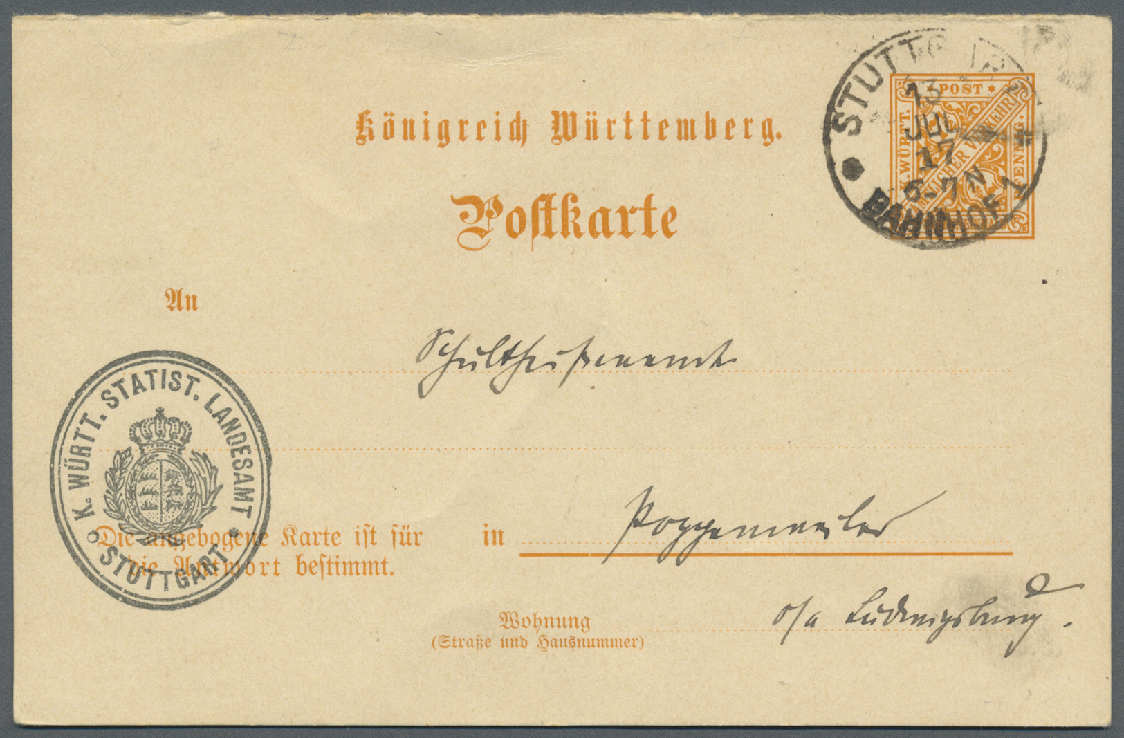 GA Württemberg - Ganzsachen: 1862/1920, Sehr Umfangreiche Sammlung Ab U 1 Bis DPB 67, Insgesamt 807 Nur - Andere & Zonder Classificatie