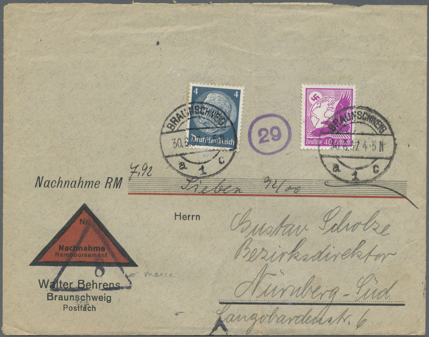 Br Deutsches Reich: 1851/1940 (ca.), Posten Mit über 50 Belegen, Fast Ausschließlich Deutsches Reich, ü - Collections