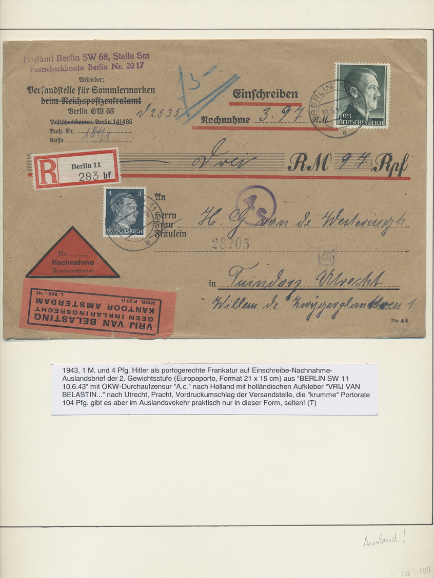 O/Br Deutsches Reich - 3. Reich: 1933-1945 - Ausgezeichnete Gestempelte Spezialsammlung Mit Vielen Abarte - Ongebruikt