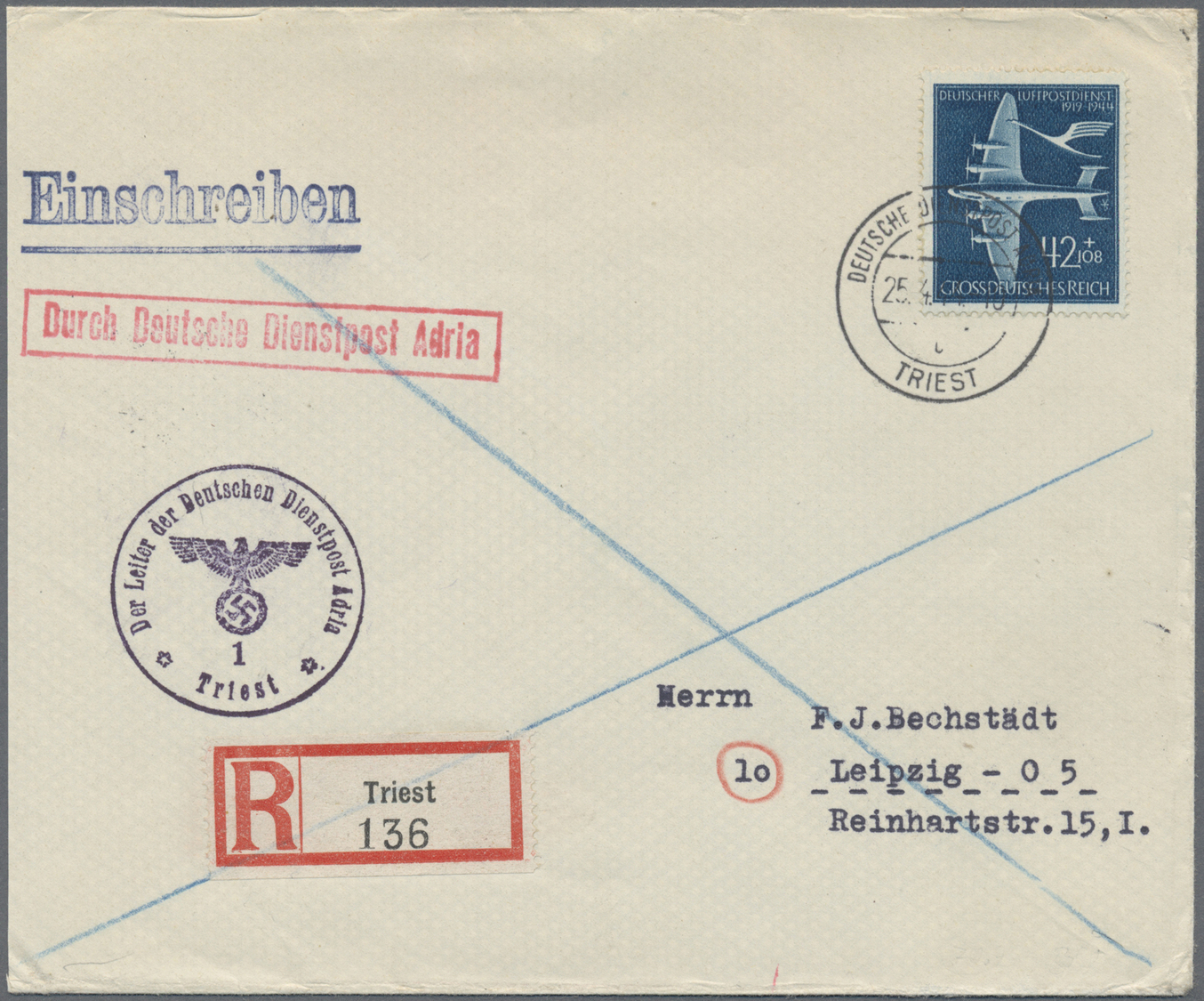 Br/GA Deutsches Reich - 3. Reich: 1933/1945, gehaltvolle Sammlung mit über 650 Briefen, Karten und Ganzsac