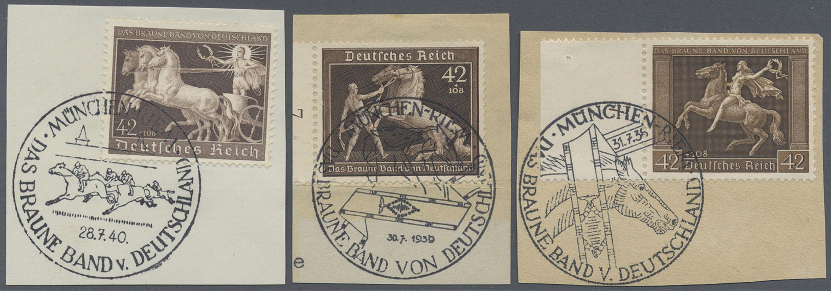 O/**/*/Brfst/(*) Deutsches Reich - 3. Reich: 1933/1945, Meist Gestempelte Sammlung Auf KA/BE-Vordrucken, Etwas Unters - Ongebruikt