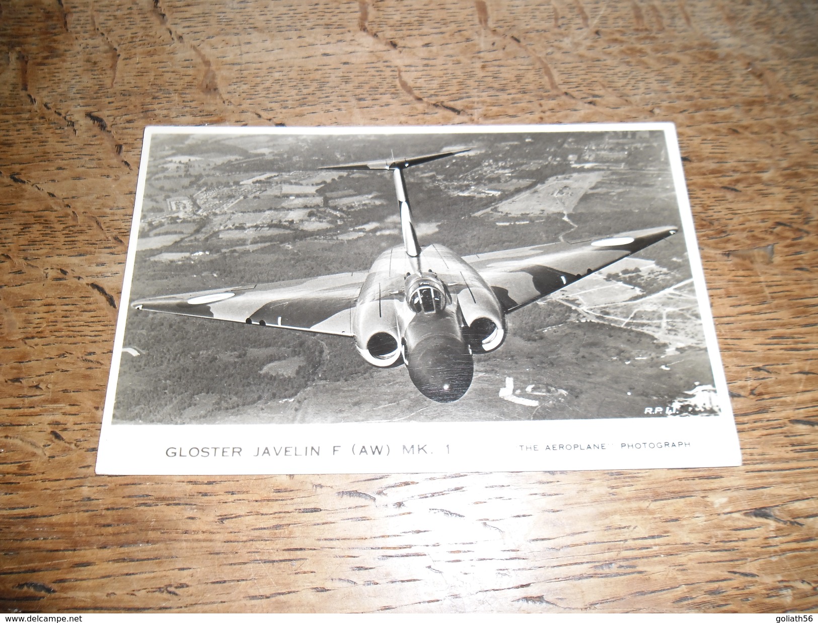 CPSM Du Gloster Javelin F (AW) MK.1, Chasseur De Combat De La Royale Air Force, The Aeroplane Photograph, Daté 1955 - 1946-....: Ere Moderne