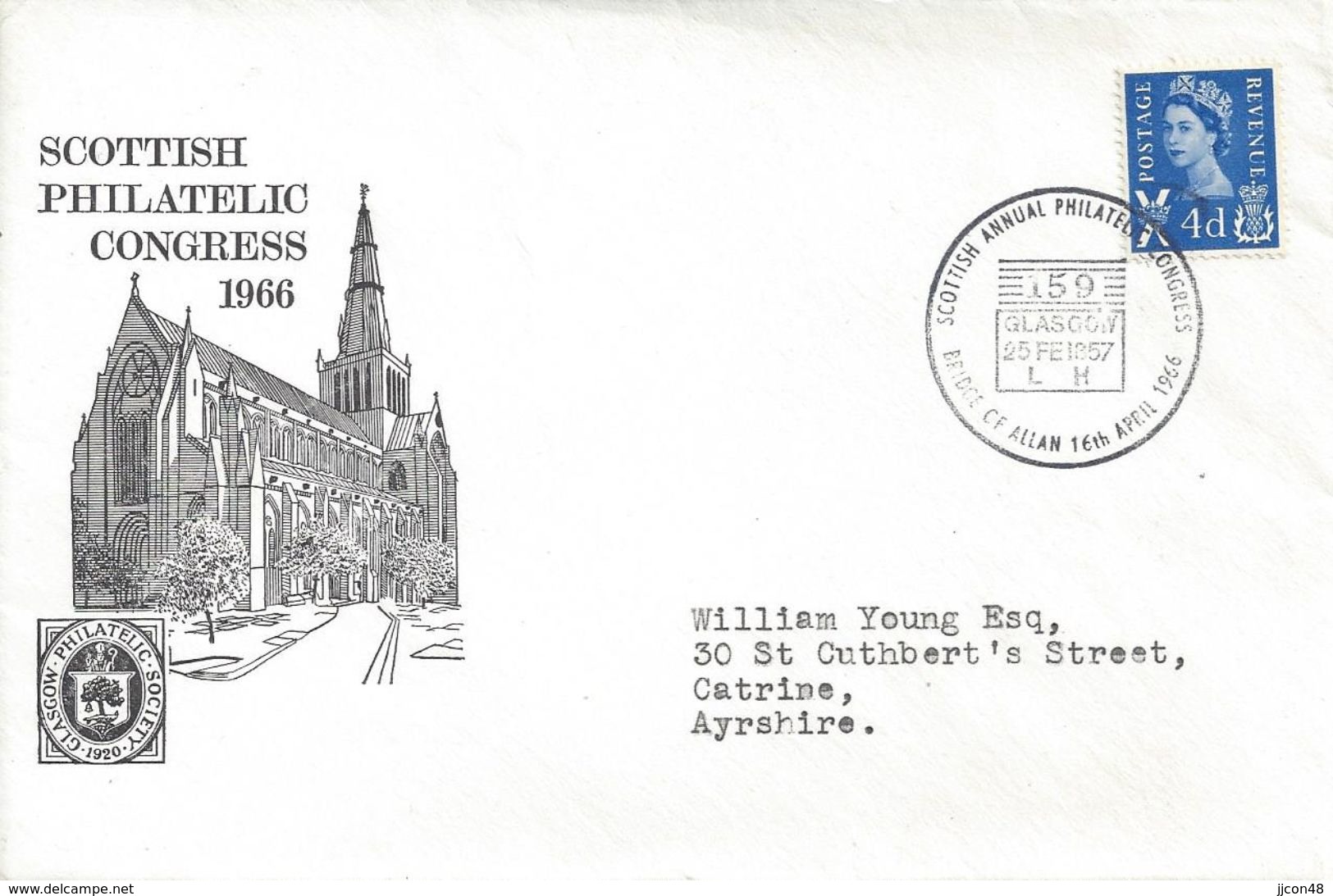 GB-Scotland 1966  Scottish Philatelic Congress, Bridge Of Allan - Scotland