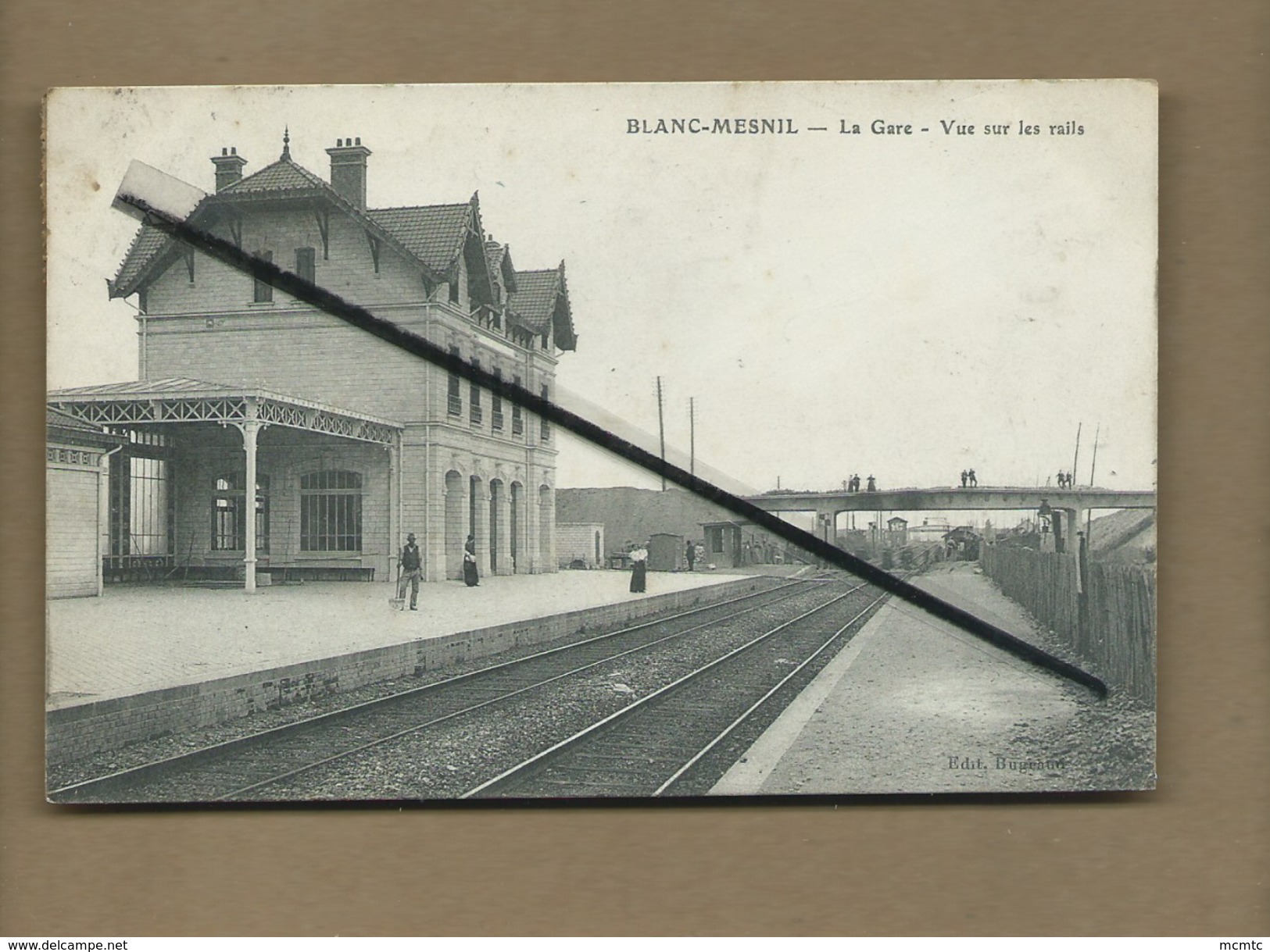 CPA -   Blanc Mesnil -  La Gare - Vue Sur Les Rails - Autres & Non Classés