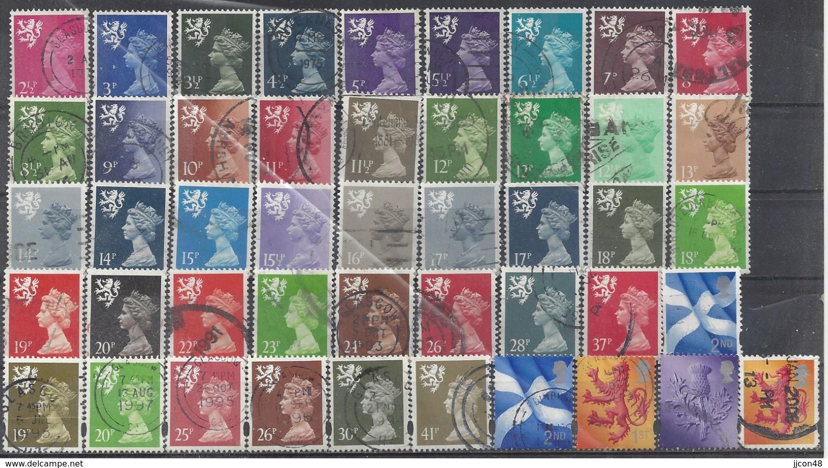 GB-Scotland  1958- 2000 (o) X 59 Different - Scotland