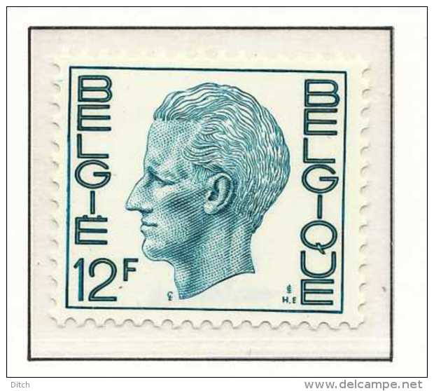 D- N° 1648, 12F Vert-bleu, Type Elstrom, Papier Phosphore, SNC - 1970-1980 Elström