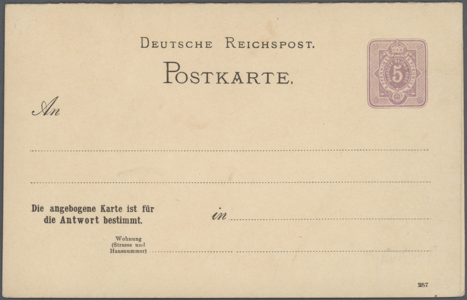 GA Deutsches Reich - Ganzsachen: 1875/1932, Umfangreiche, Ungebrauchte Und Gebrauchte Ganzsachenkarten- - Autres & Non Classés