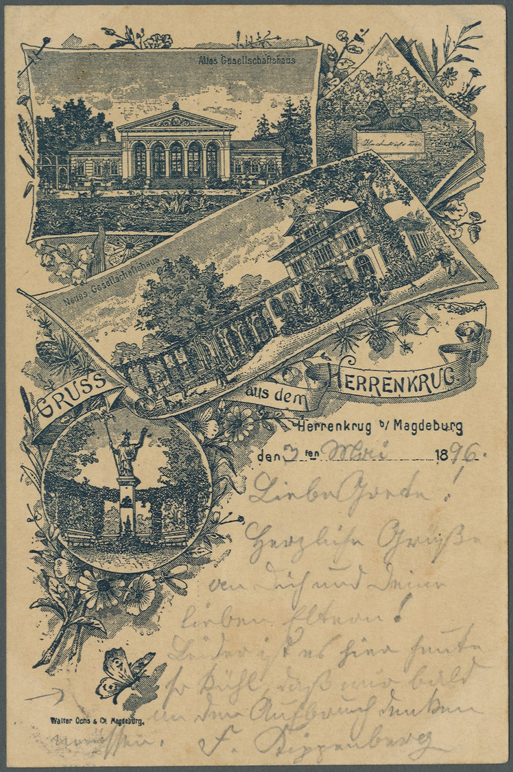 GA Deutsches Reich - Ganzsachen: 1875/1899, Posten Von 331 Privat-Postkarten Aus PP 1 Bis PP 10, Ungebr - Autres & Non Classés