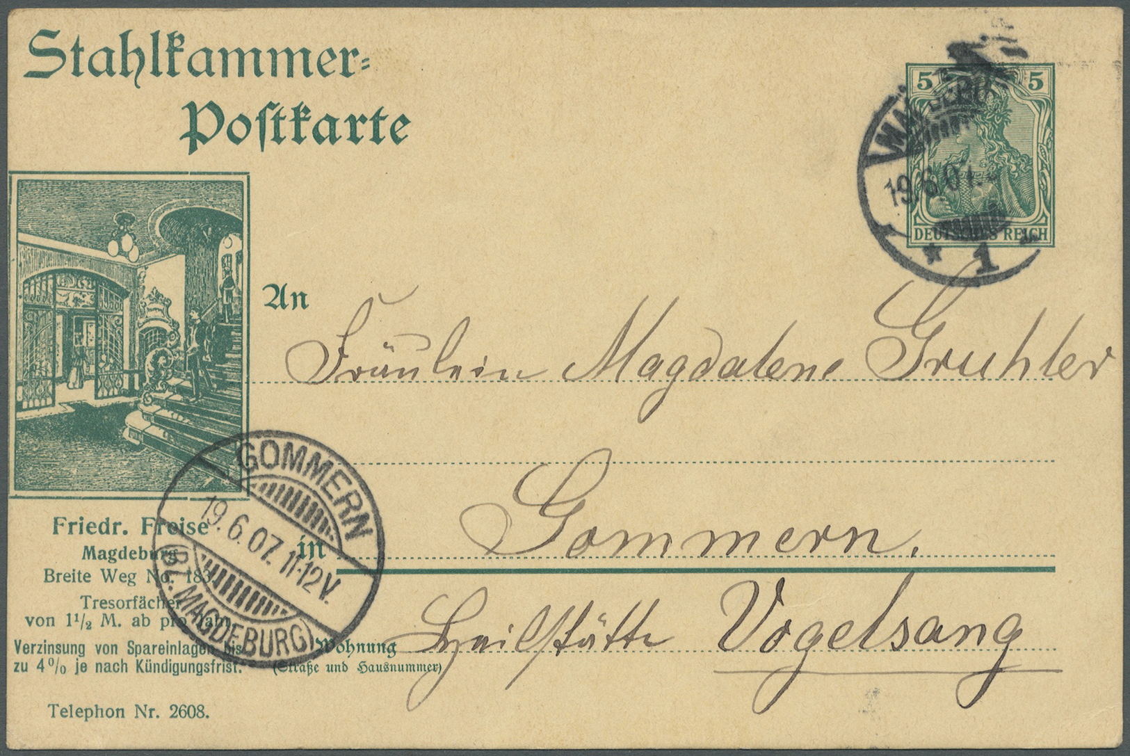 GA Deutsches Reich - Ganzsachen: 1902/1913, Posten von 394 Privat-Postkarten aus PP 27 A bis PP 27 C 16