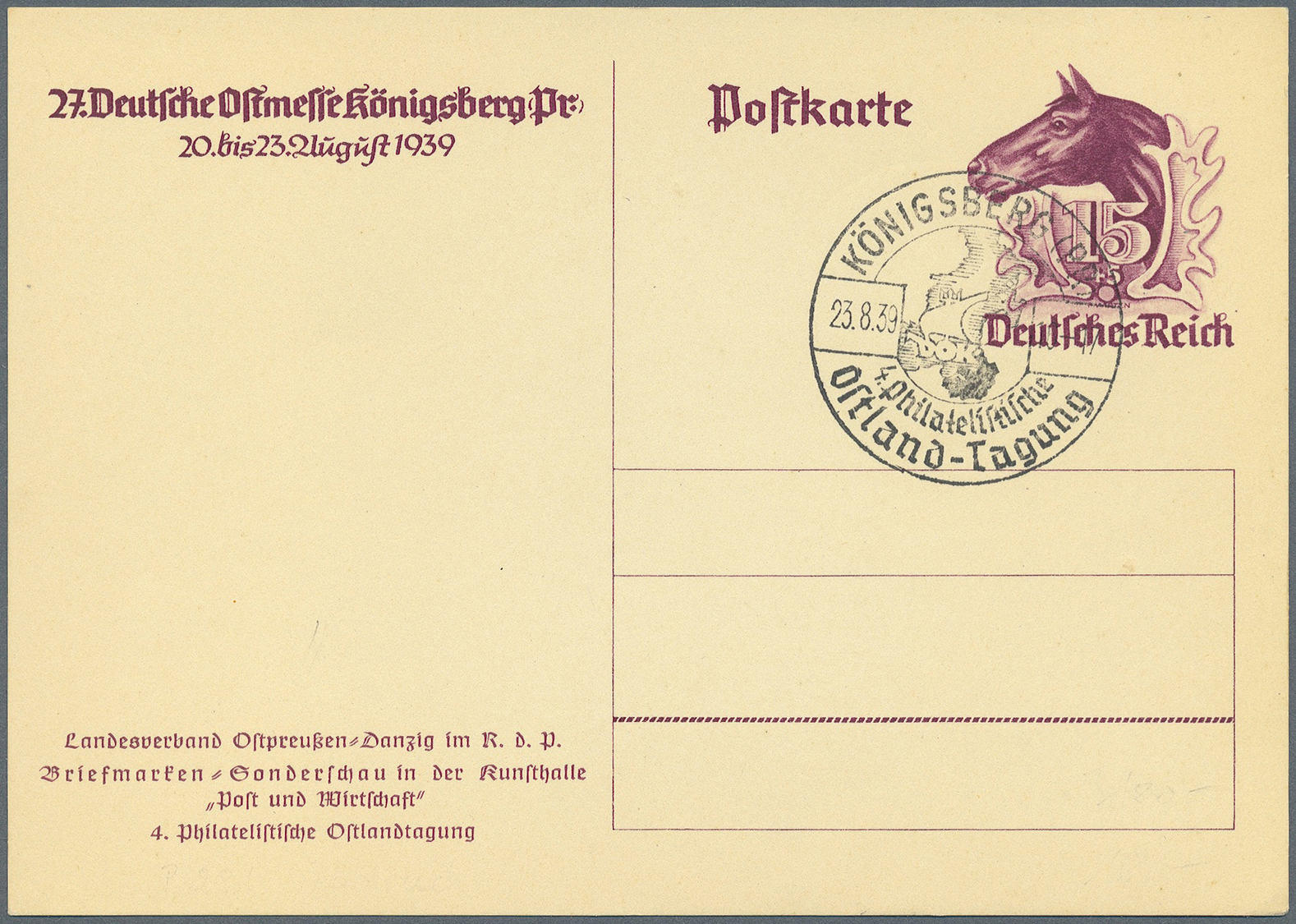 GA Deutsches Reich - Ganzsachen: 1925/1945. Interessante Sammlung von 91 Postkarten, gebraucht und/oder