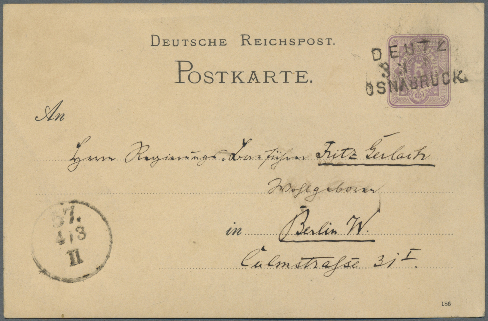 Br/GA Deutsches Reich - Bahnpost: 1872/1889, Sammlung Von über 100 Belegen Zumeist Mit Bahnpost L 3-Stempe - Andere & Zonder Classificatie