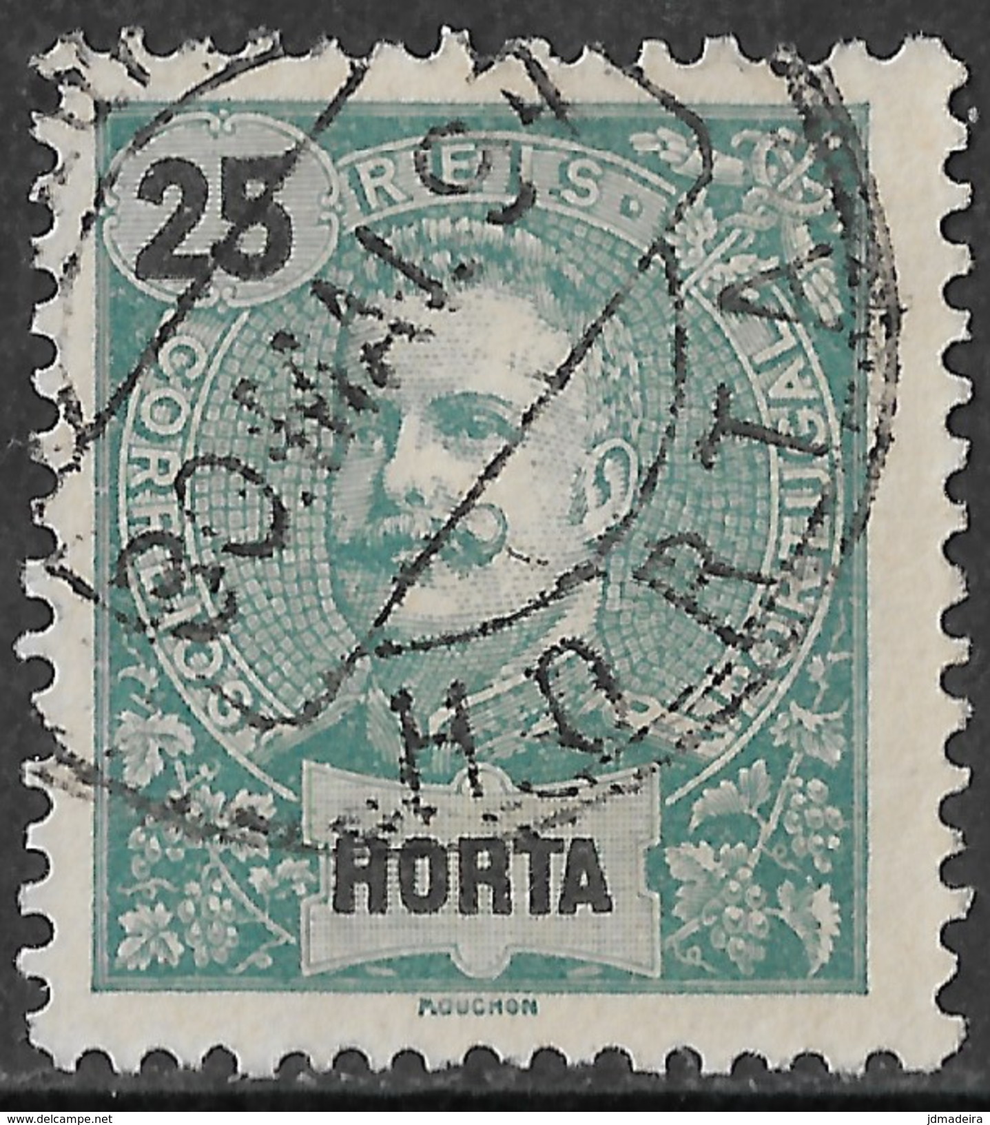 Horta – 1897 King Carlos 25 Réis Used Stamp - Horta