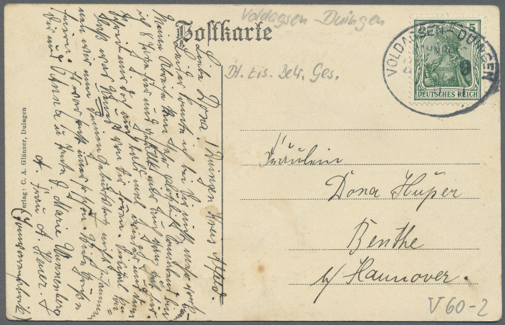 Br/GA/ Deutsches Reich - Bahnpost: 1894/1943, Kleinbahnen Westdeutschland, Norddeutschland, Hessen U. Harz, - Andere & Zonder Classificatie