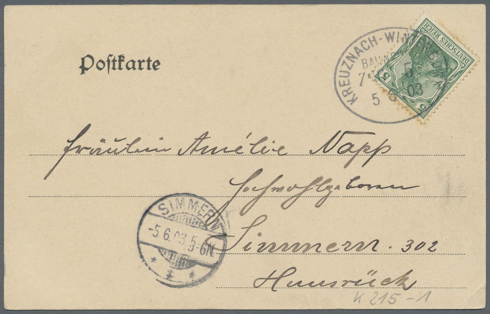 Br/GA/ Deutsches Reich - Bahnpost: 1894/1943, Kleinbahnen Westdeutschland, Norddeutschland, Hessen u. Harz,