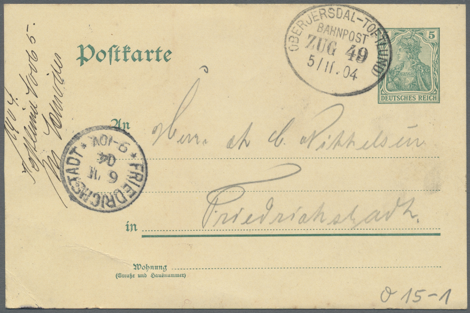 Br/GA/ Deutsches Reich - Bahnpost: 1894/1943, Kleinbahnen Westdeutschland, Norddeutschland, Hessen u. Harz,