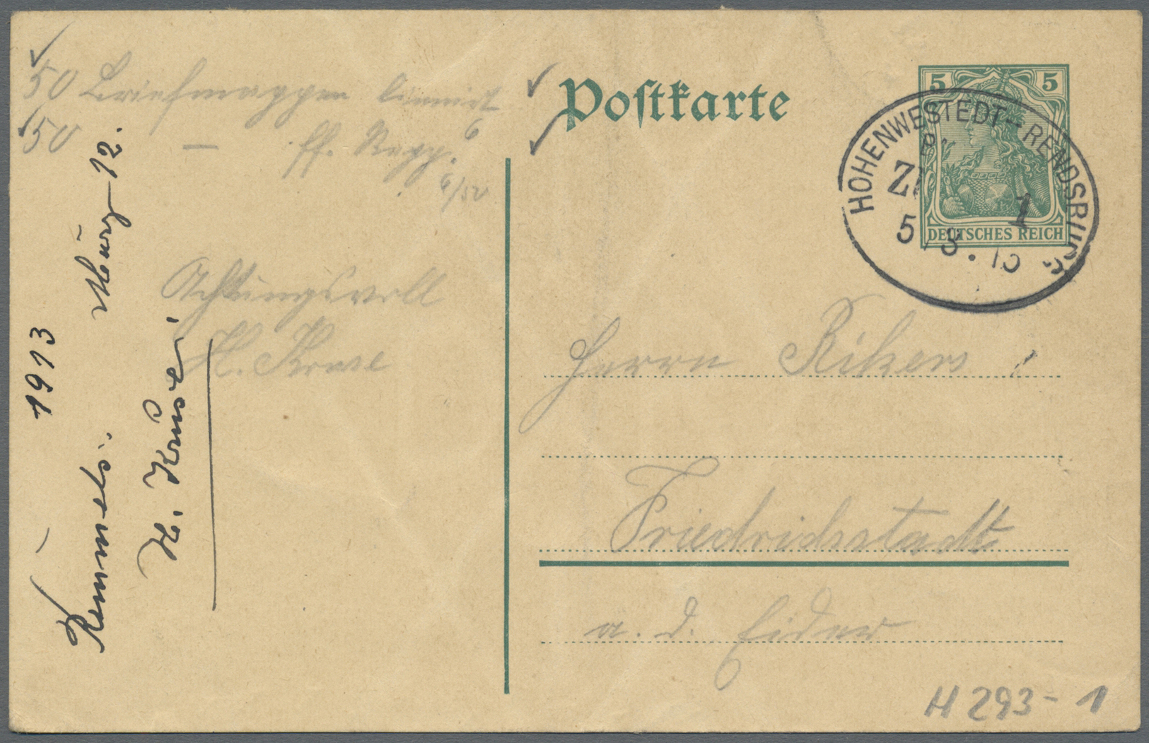 Br/GA/ Deutsches Reich - Bahnpost: 1894/1943, Kleinbahnen Westdeutschland, Norddeutschland, Hessen u. Harz,