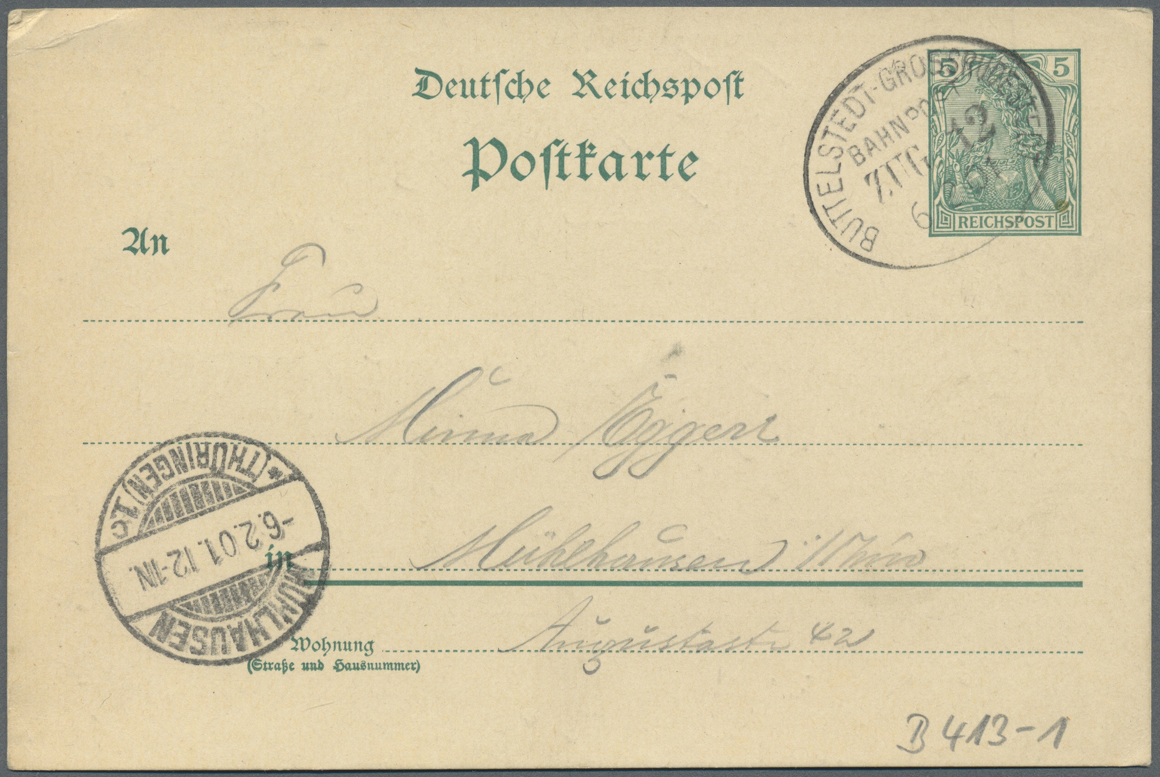 Br/GA/ Deutsches Reich - Bahnpost: 1897/1943, Kleinbahnen Thüringen, Anhalt, Brandenburg, Sachsen, Mecklenb