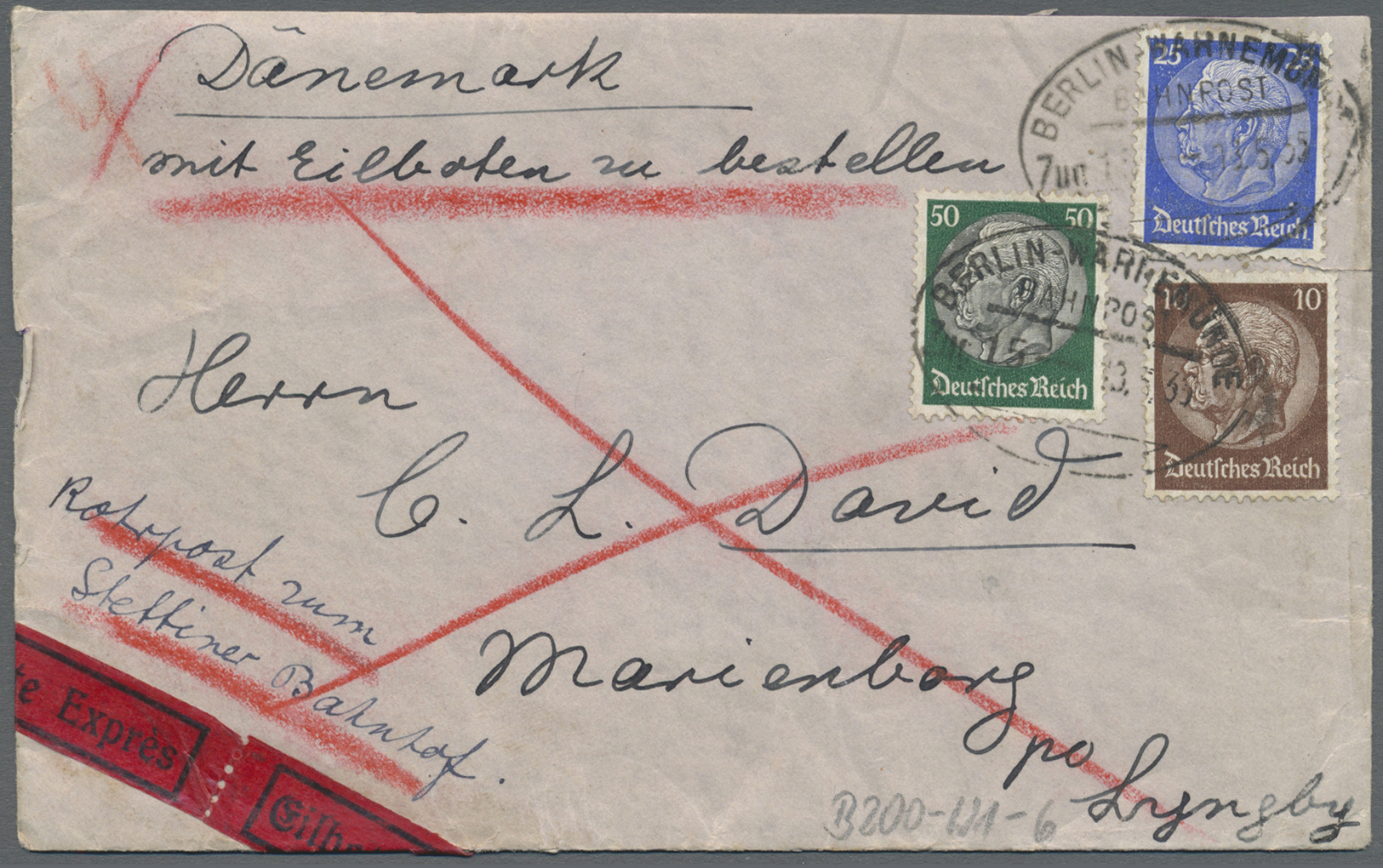 Br/GA Deutsches Reich - Bahnpost: 1923/1943, Sammlung Von 350 Belegen In 5 Briefalben, Teils Unterschiedli - Andere & Zonder Classificatie