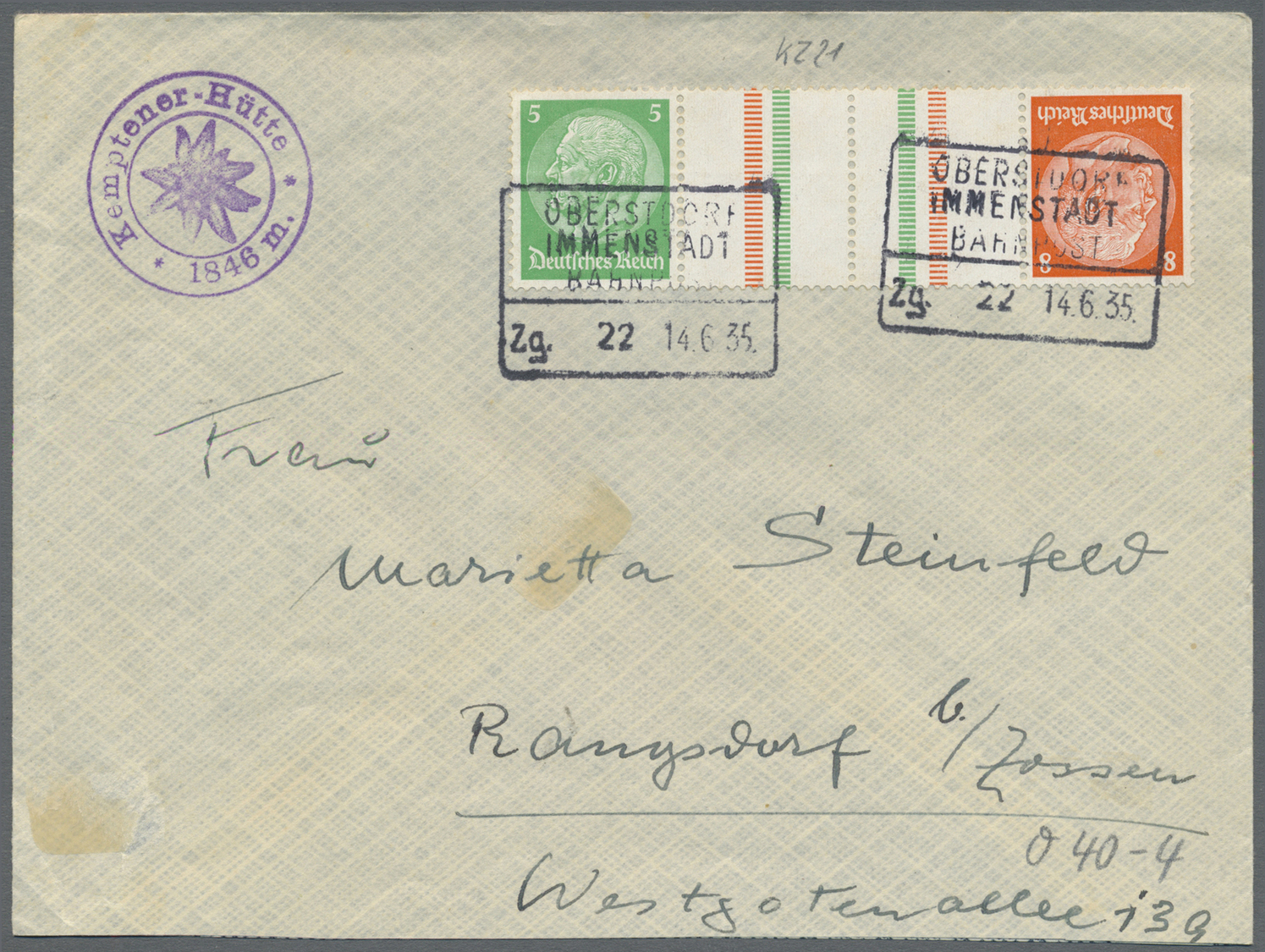 Br/GA Deutsches Reich - Bahnpost: 1923/1943, Sammlung von 350 Belegen in 5 Briefalben, teils unterschiedli