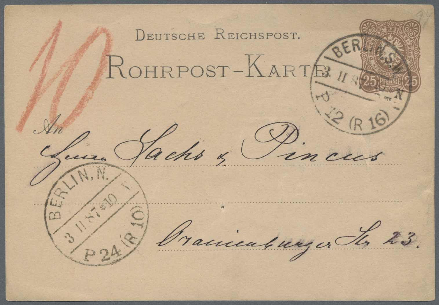 Br Deutsches Reich - Besonderheiten: 1876/1899, 66 Belege und Formulare mit immer wieder interessanten
