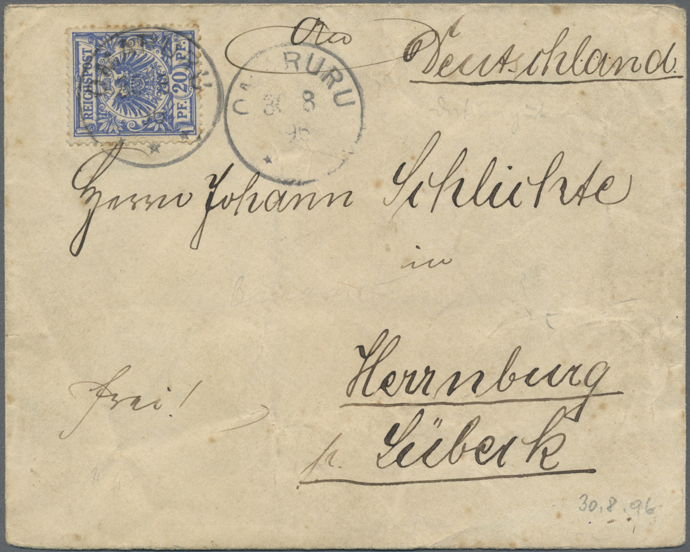 O/GA/Br/Brfst Deutsche Kolonien: 1896 - 1915 (ca.), Album mit besseren Belegen, dabei Vorläufer, gute Stempel, Ein