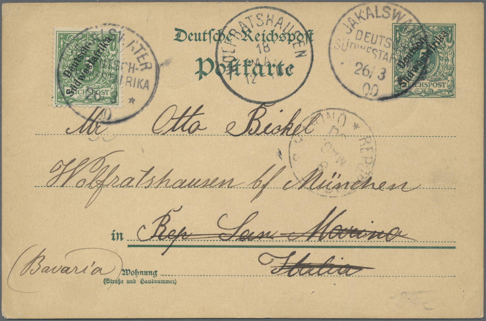 O/GA/Br/Brfst Deutsche Kolonien: 1896 - 1915 (ca.), Album mit besseren Belegen, dabei Vorläufer, gute Stempel, Ein