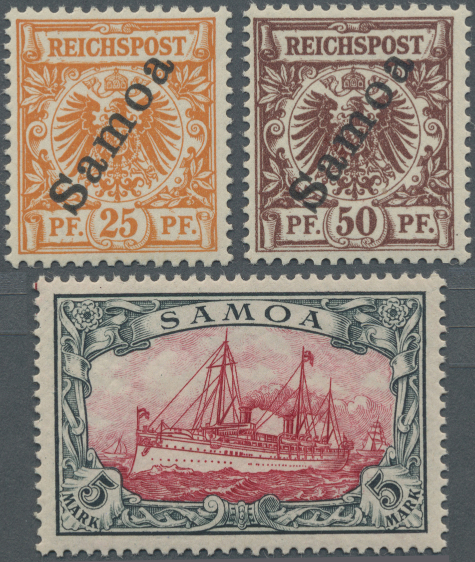 ** Deutsche Kolonien - Samoa: 1900/1919, In Den Hauptnummern Komplette Postfrische Sammlung Auf Blätter - Samoa