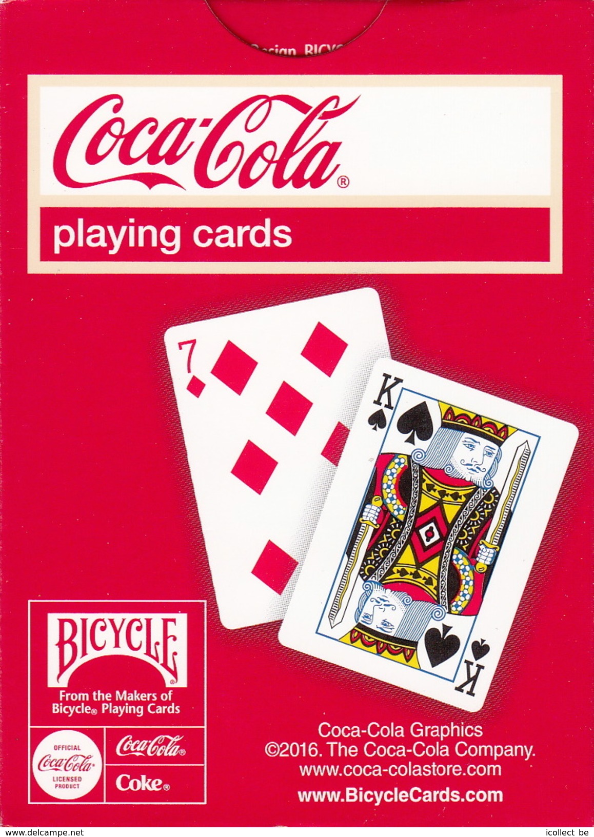 COCA-COLA LAS VEGAS - Jeu De Cartes Complet + 2 Jokers (Speelkaarten, Playing Cards) - Carte Da Gioco