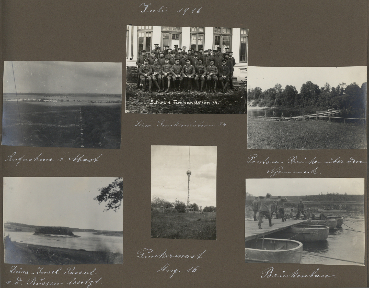 Deutsche Besetzung I. WK: Besonderheiten: 3 Fotoalben 1. Weltkrieg Memel, Estland, Rumänien 485 Ansi - Bezetting 1914-18