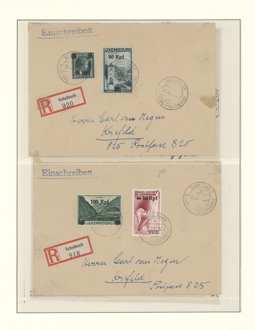 O/**/*/Br Deutsche Besetzung II. WK: 1939/1944, gestempelte und postfrische/ungebrauchte Sammlung in zwei Lind