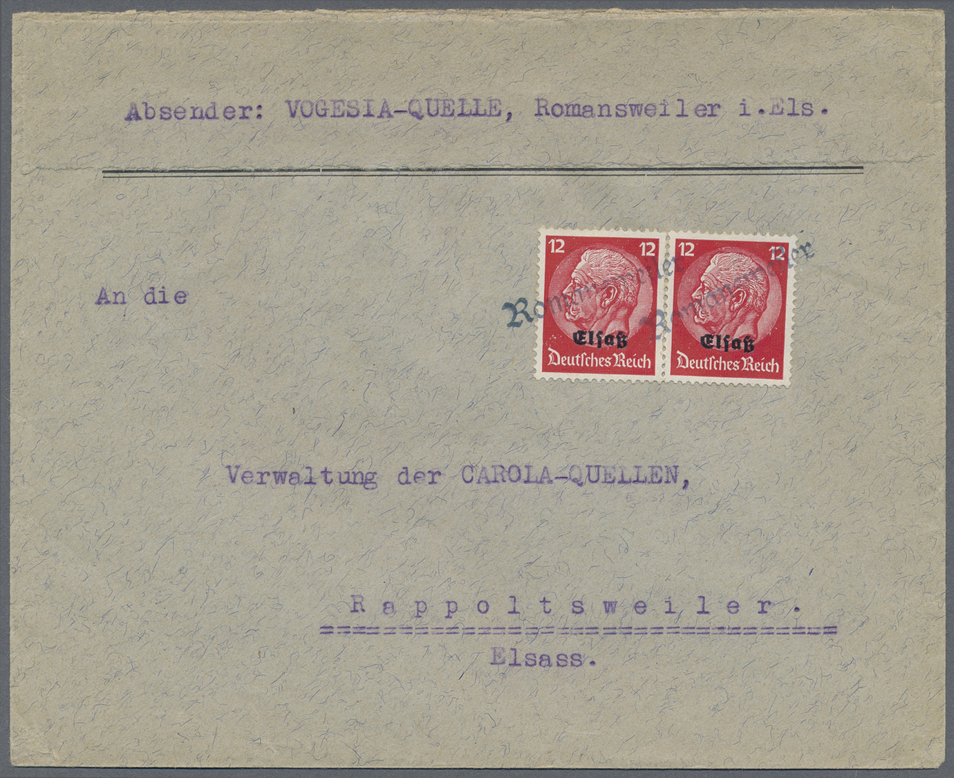 Br/Brfst Dt. Besetzung II WK - Lothringen: 1940/1941, Lothringen Und Etwas Elsaß, Sammlungspartie Von Ca. 50 - Occupation 1938-45