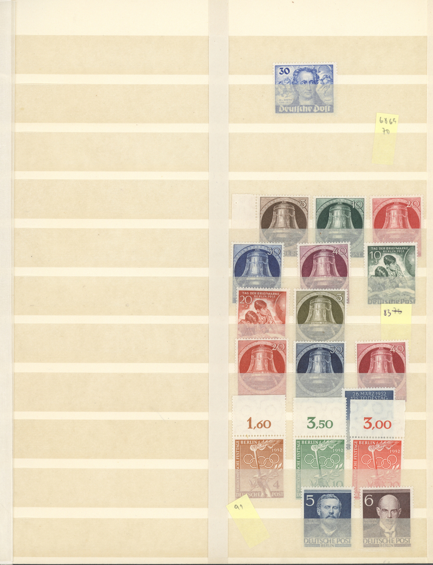 ** Bundesrepublik Und Berlin: 1948/1990, Postfrische Sammlung Der Beiden Gebiete Im Dicken Schaubek-Alb - Collections