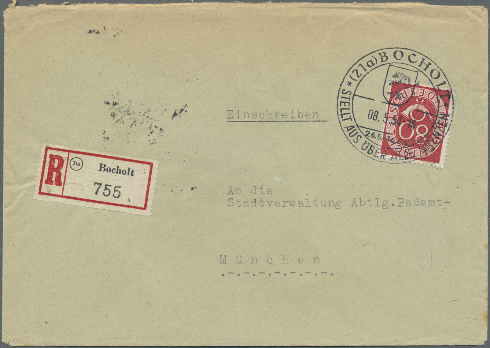 Br/GA Bundesrepublik und Berlin: 1948/1964, vielseitige Partie von ca. 90 Briefen, Karten und Ganzsachen,