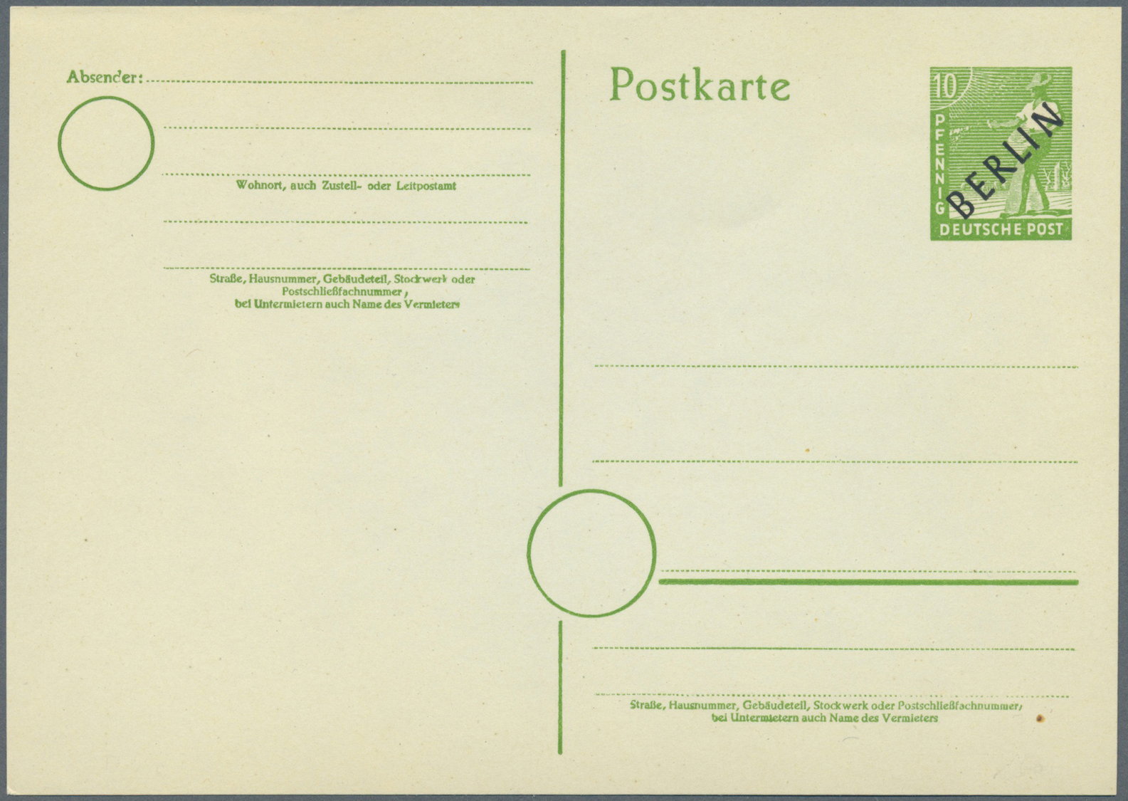 GA Berlin - Ganzsachen: 1949/1960. Nette Sammlung Mit 59 Postkarten Und LP-Faltbriefen, Gebraucht Und/o - Andere & Zonder Classificatie