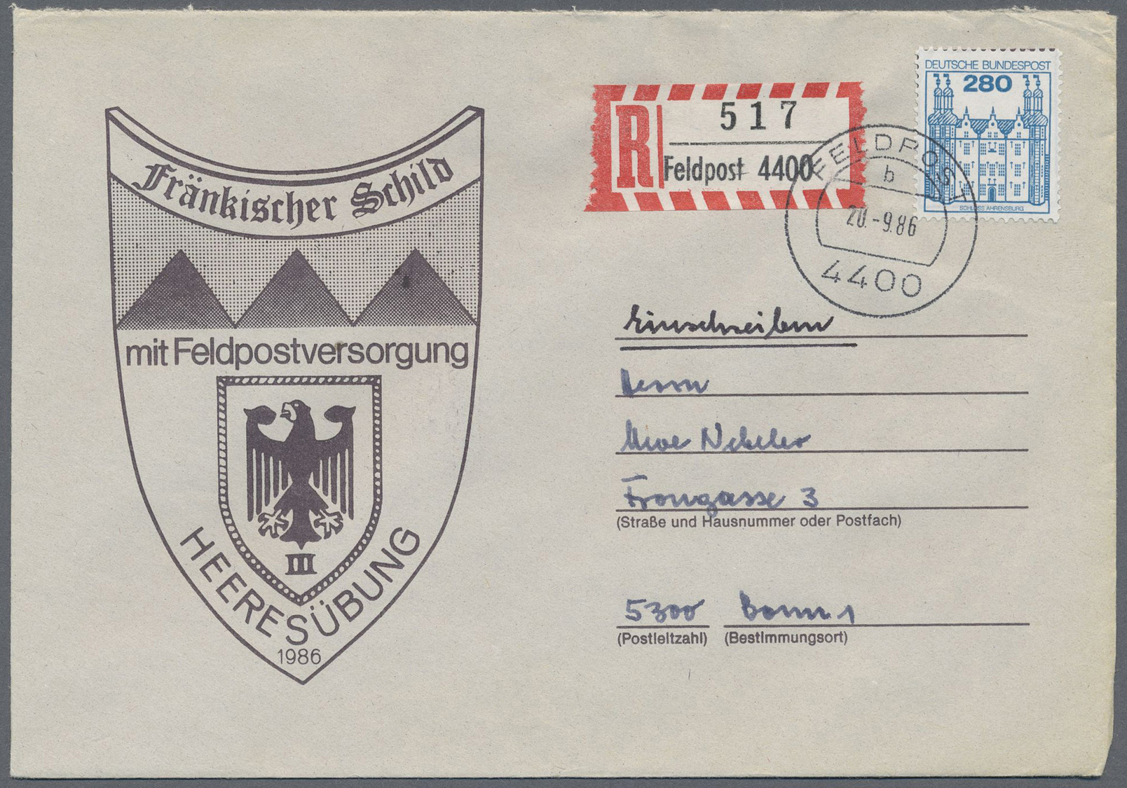 Br Bundesrepublik Deutschland: 1974/1998, BUNDESWEHR, Bestand Von Einigen Hundert Belegen, Vordruckumsc - Autres & Non Classés