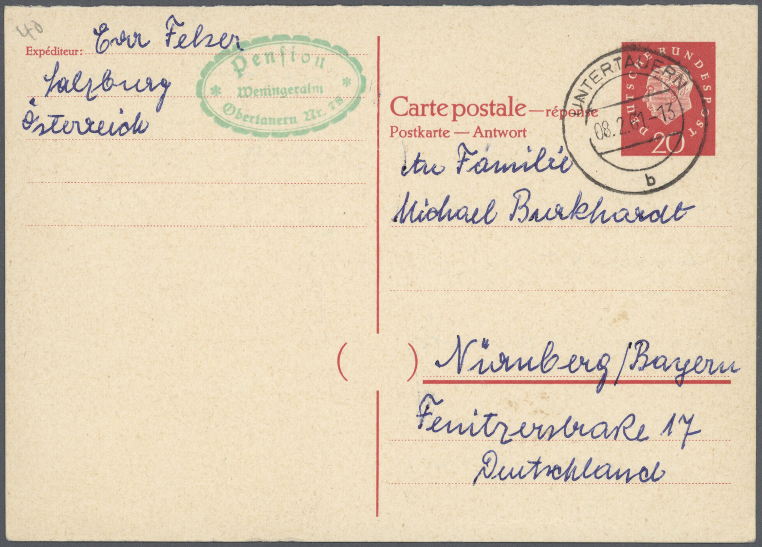GA Bundesrepublik - Ganzsachen: 1948/2011. Umfangreiche Sammlung Mit Einigen Hundert Karten, Luftpostle - Autres & Non Classés