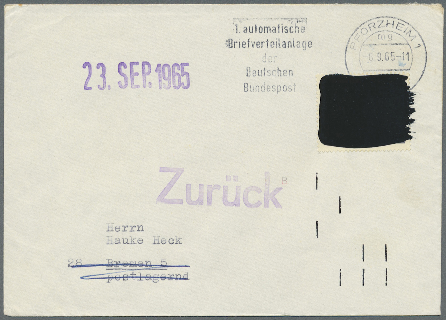 Br Bundesrepublik - Besonderheiten: 1953/1975, Ca. 50 Stück Freimarkenfrankaturen, Besondere Versendung - Andere & Zonder Classificatie