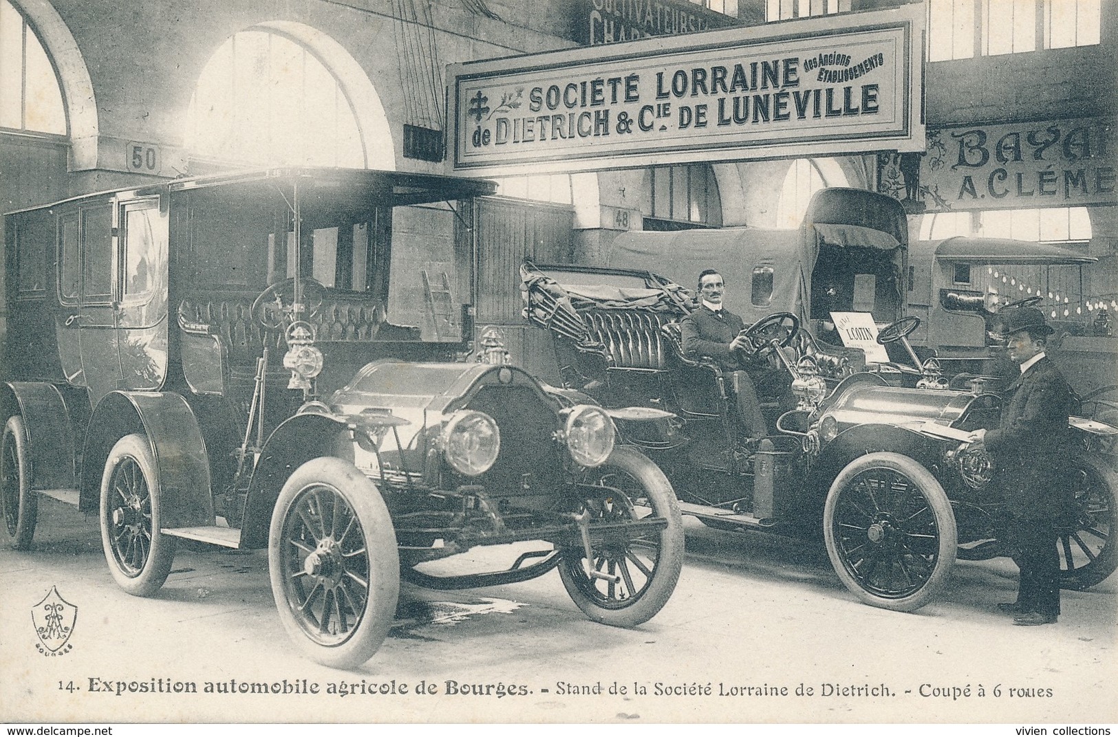 Bourges (18 Cher) Exposition Automobile Agricole - Stand Société Lorraine De Diétrich Voitures, Coupé à 6 Roues ! Camion - Bourges