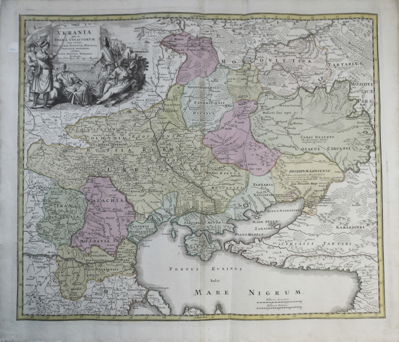 Landkarten Und Stiche: J.B. Homann Ca. 1730 "Ukrainia Quae Et Terra Cosaccorum Cum Vicinis Walachiae - Aardrijkskunde