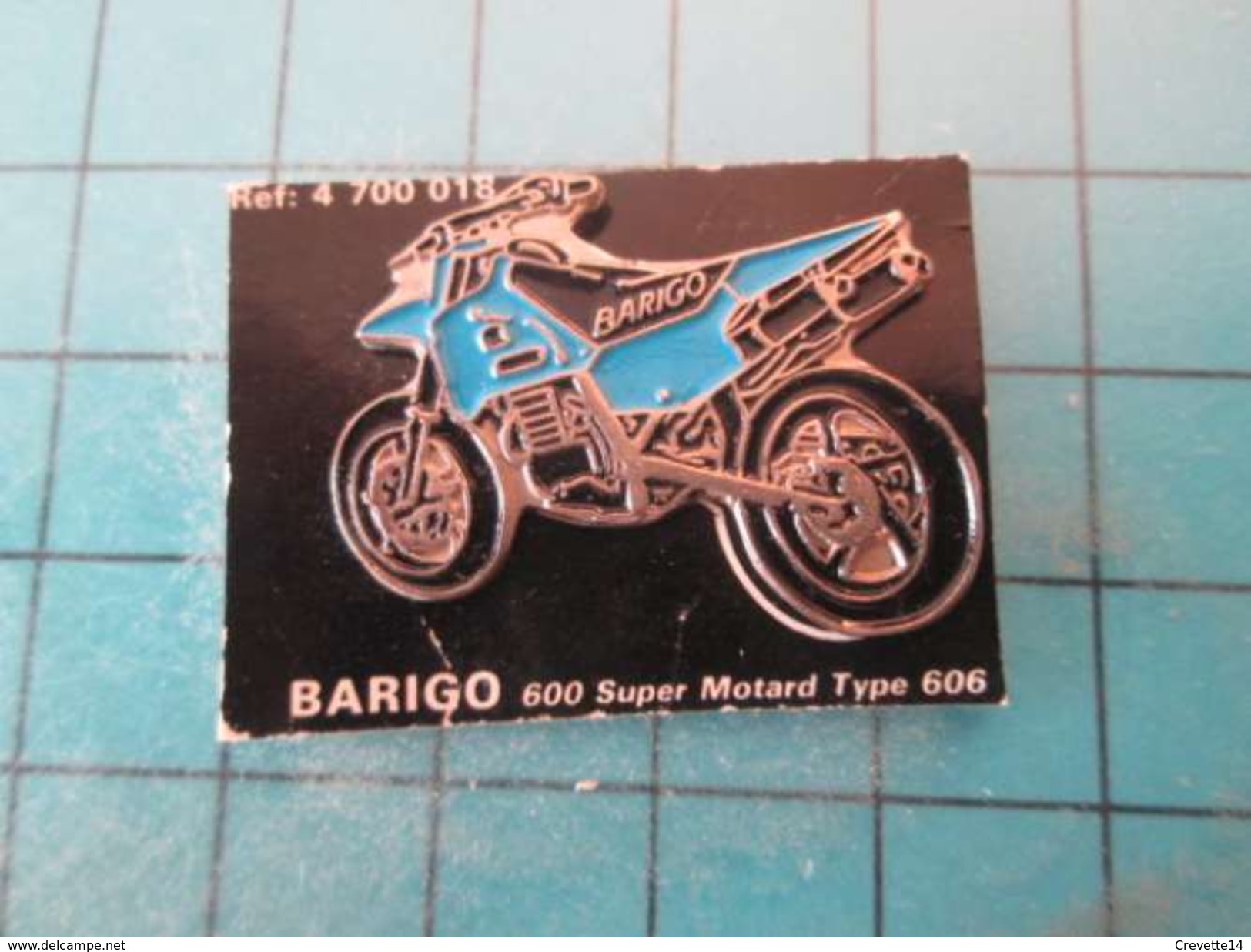 Pin1415b Pin's Pins / Beau Et Rare : MOTO BARIGO Tete De Veau 600 SUPER MOTARD TYPE 606 - Motorbikes