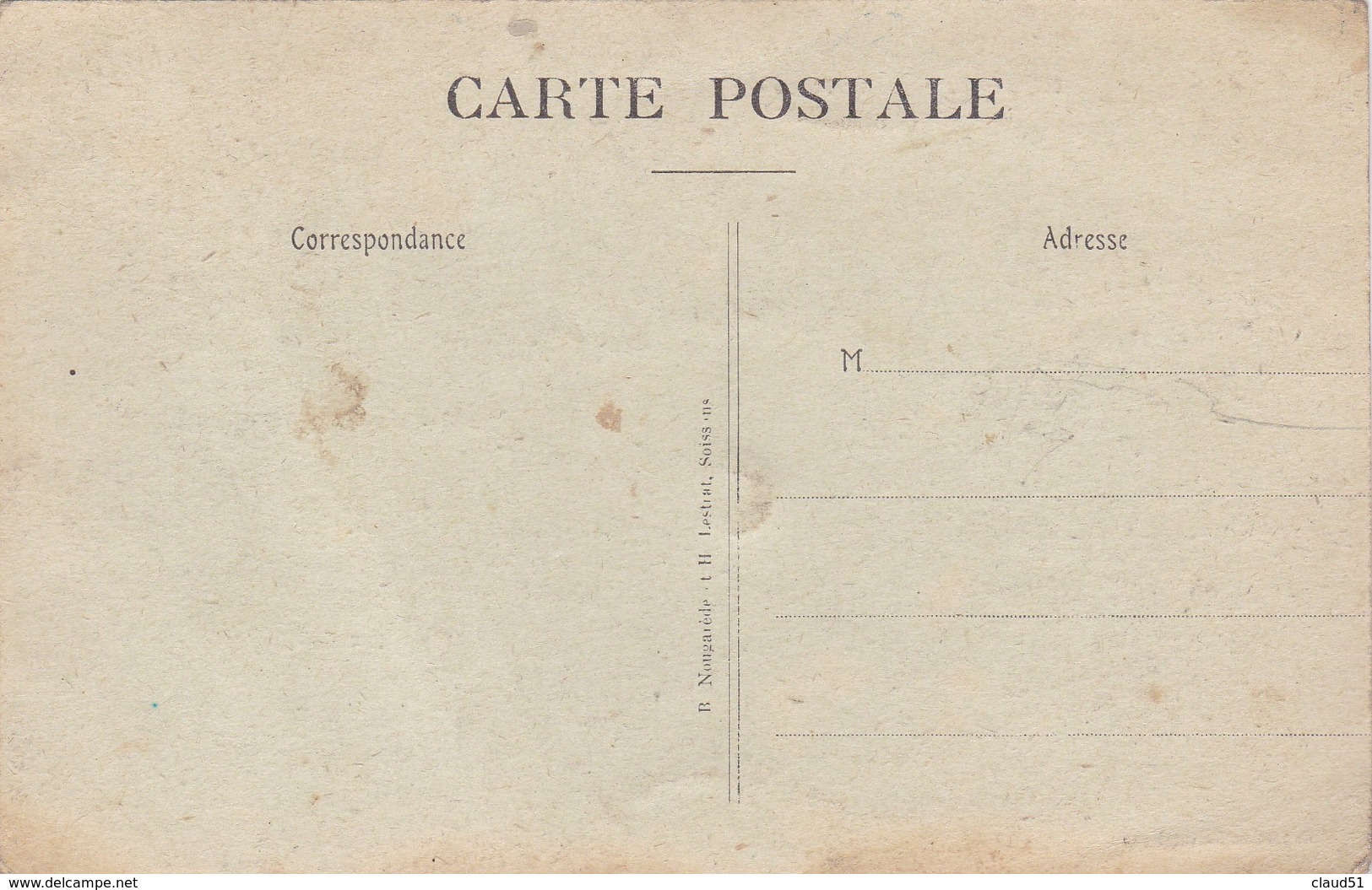 MAIZY (02)Aisne.La Place .Société Rémoise -Succursale N° 683 /Maison Bombardée - Autres & Non Classés